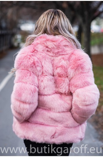 light pink fluffy coat