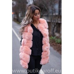 Fake fur vest - LIGHT PINK