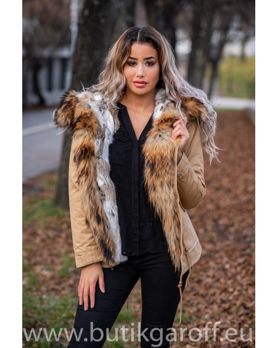 racoon fur parka