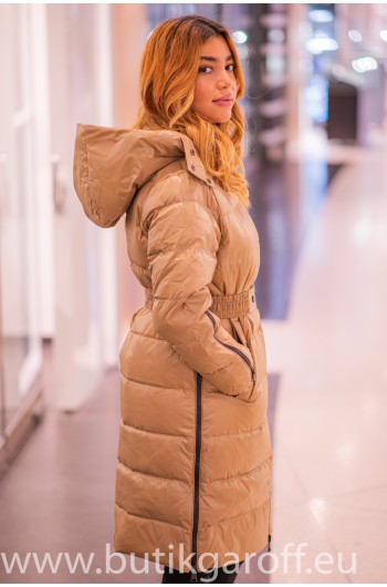 camel goose down jacket