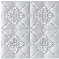3D Wallpaper - White 70cm/70cm UV043-1