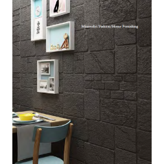 3D Wallpaper - Black brick  70cm*70cm*7,5mm UV032-12