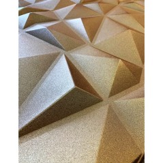 3D Wall and ceiling panel Diamond Gold