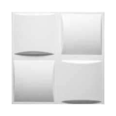 3D Wall and ceiling panel Pled white