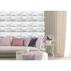 3D Wall and ceiling panel Pled white