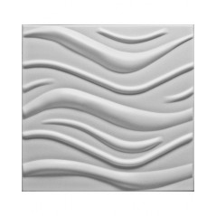 3D Wall and ceiling panel WAVE white