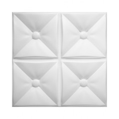 3D Wall and ceiling panel Headrest white