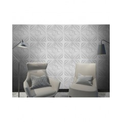 3D Wall and ceiling panel 08107 white