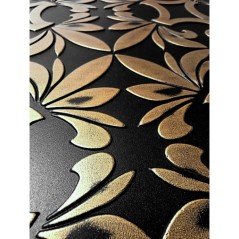 3D Wall and ceiling panel black-gold Retro