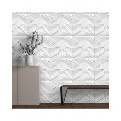 3D Wall and ceiling panel MERCURY White