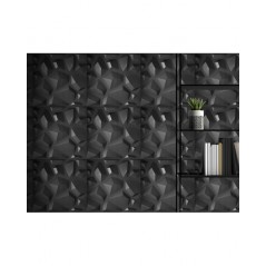 3D Wall and ceiling panel Mars black