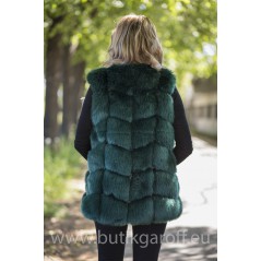 Fake fur vest - GREEN