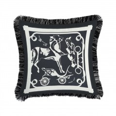 Luxury Horse Velvet Tassel Cushion Cover Model nr 20