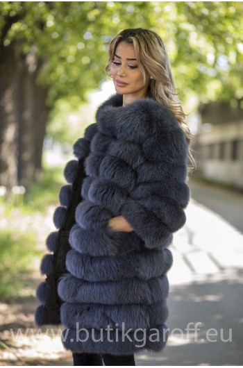 Real Fur Jacket 4 in 1 - GRAPHITE