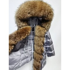 copy of Down jacket with racoon collar - short model