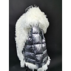 copy of Down jacket with racoon collar - short model