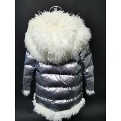 copy of Down jacket with racoon collar - short model