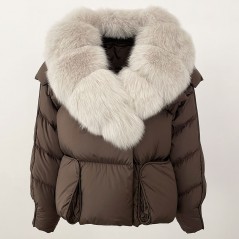 copy of Down jacket with racoon collar - short model