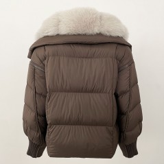 copy of Down jacket with racoon collar - short model