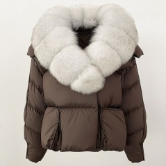 copy of Down jacket with racoon collar - short model