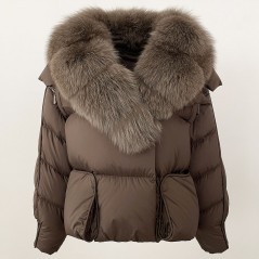 copy of Down jacket with racoon collar - short model