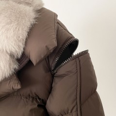 copy of Down jacket with racoon collar - short model