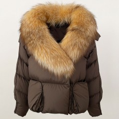 copy of Down jacket with racoon collar - short model