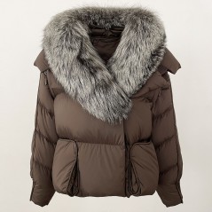 copy of Down jacket with racoon collar - short model