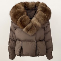 copy of Down jacket with racoon collar - short model