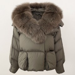 copy of Down jacket with racoon collar - short model