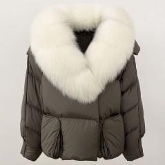 copy of Down jacket with racoon collar - short model