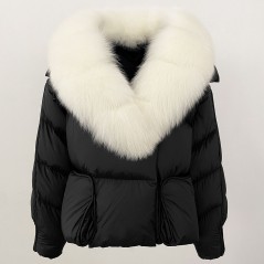 copy of Down jacket with racoon collar - short model