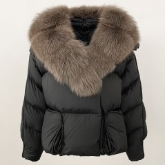 copy of Down jacket with racoon collar - short model