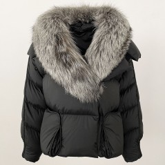 copy of Down jacket with racoon collar - short model