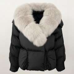 copy of Down jacket with racoon collar - short model