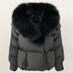 copy of Down jacket with racoon collar - short model