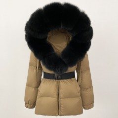 copy of Down jacket with racoon collar - short model