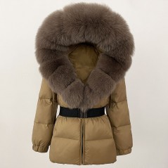 copy of Down jacket with racoon collar - short model