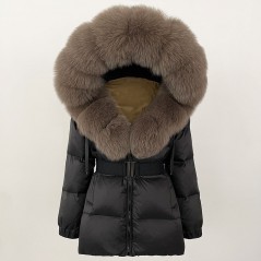 copy of Down jacket with racoon collar - short model