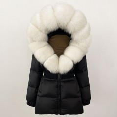 copy of Down jacket with racoon collar - short model