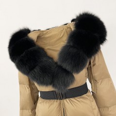 copy of Down jacket with racoon collar - short model