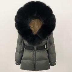 copy of Down jacket with racoon collar - short model