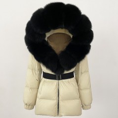 copy of Down jacket with racoon collar - short model