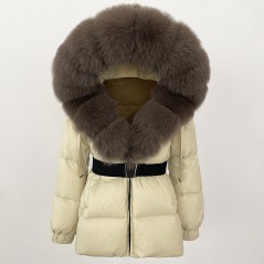 copy of Down jacket with racoon collar - short model