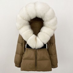 copy of Down jacket with racoon collar - short model