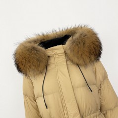 copy of Down jacket with racoon collar - short model