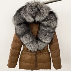 copy of Down jacket with racoon collar - short model