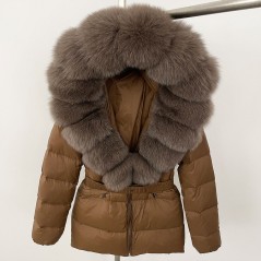 copy of Down jacket with racoon collar - short model