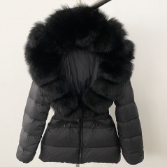 copy of Down jacket with racoon collar - short model