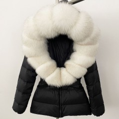 copy of Down jacket with racoon collar - short model